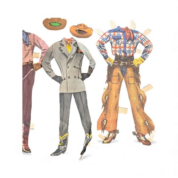 Vintage 1956 Whitman Roy Rogers Dale Evans Paper Doll Set Original - Picture 4 of 13